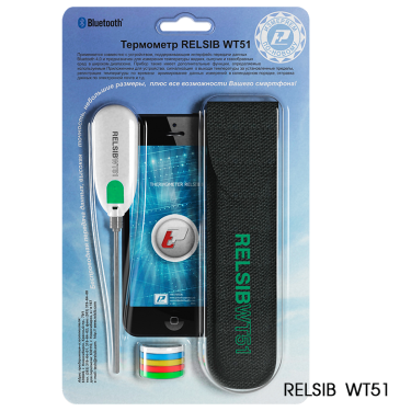 Bluetooth-Измеритель температуры RELSIB WT51 в блистерной упаковке